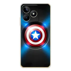 Чохол с Щітом Капітана Америки на Realme Note 60 (Яскраий Щит Капітана)