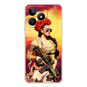 ЗСУ Чохли (TPU) для Realme Note 60 (Жінка солдат)