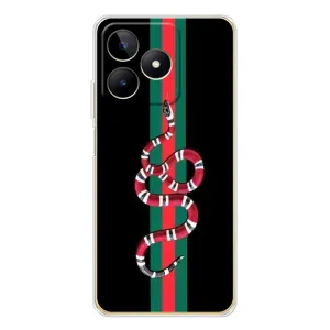 Чехлы Бренд GUCCI для Realme Note 60 (Змей Гуччи)