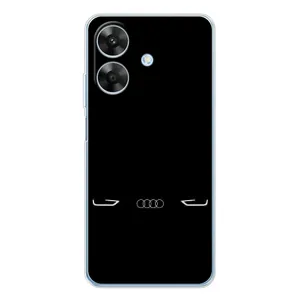 Силіконовий бампер з картинкою машини на Realme Note 60x (Сілует Audi)