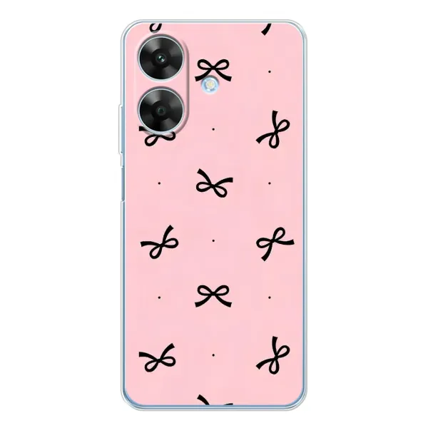 Чехол с рисунком «Черные бантики» для Realme Note 60x Чехол с рисунком «Черные бантики» для Realme Note 60x