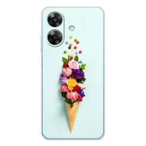 Чохли з тематикою "КВІТИ" на Realme Note 60x (Квітка-морозиво)