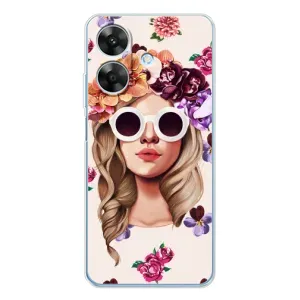 Чехол с картинкой Модные Девчонки Realme Note 60x (Девушка в очках)