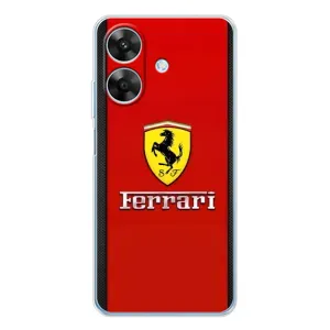 Силіконовий бампер з картинкою машини на Realme Note 60x (Ferrari Logo)