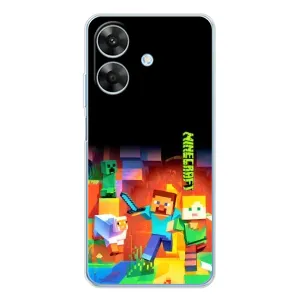 Чохли для Realme Note 60x (Персонажі МайнКрафт) (Герой Майнкрафт)