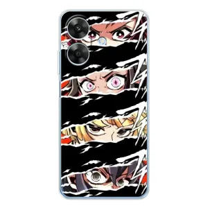 Силиконовые чехлы с глазами Anime для Ноте 60х (Глаза на чорном)