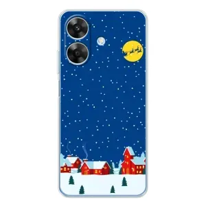 Силіконовий бампер на різдво для Realme Note 60x (Місто в снігу)