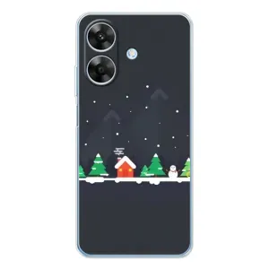 Силіконовий бампер на різдво для Realme Note 60x (Місто зимове)