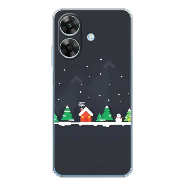 Чехол с рисунком «Город зимний» для Realme Note 60x