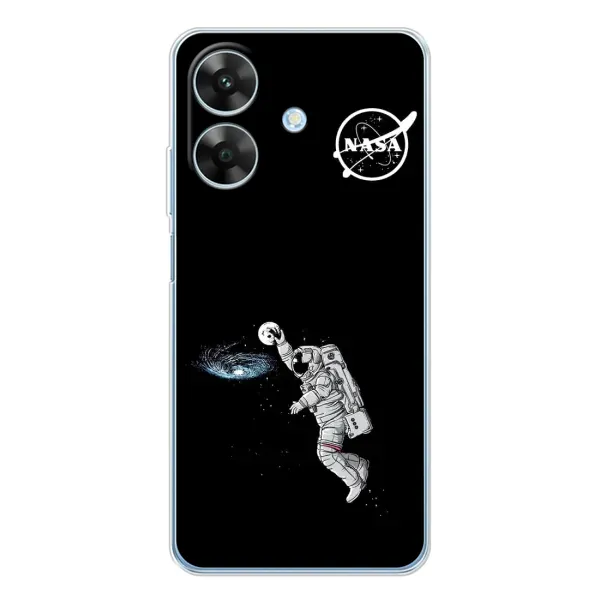 Чехол с рисунком «Космонавт баскетболист» для Realme Note 60x