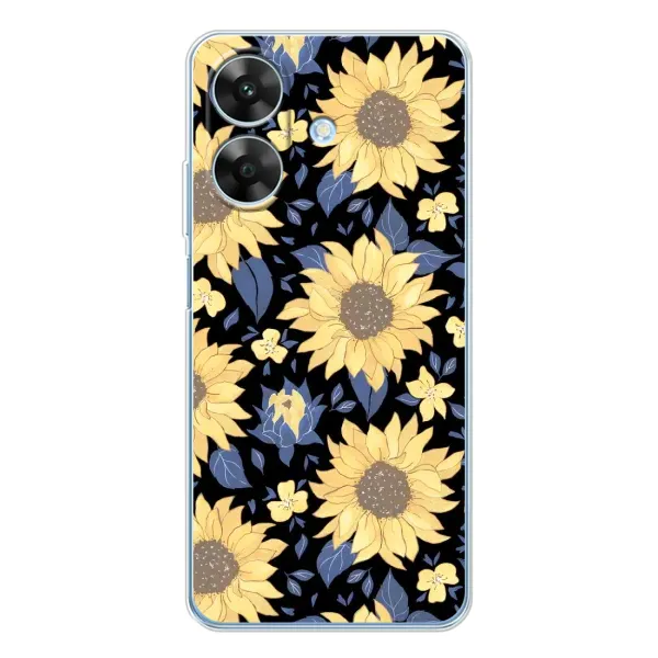 Чехол с рисунком «красивые цветы» для Realme Note 60x