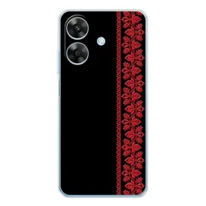 Силіконовый Чохол на Realme Note 60x (Червона вишиванка)