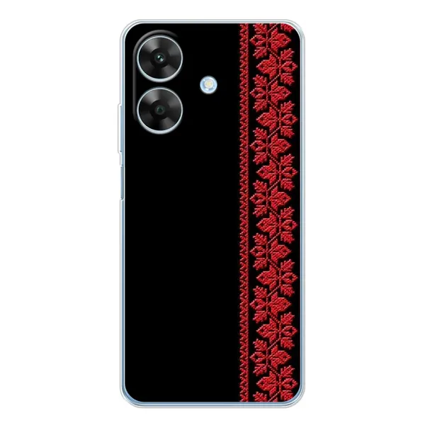 Чехол с рисунком «Красная Вышиванка» для Realme Note 60x