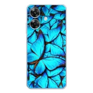 Силиконовый бампер с картинкой животных для Realme Note 60x (Крылья бабочек)