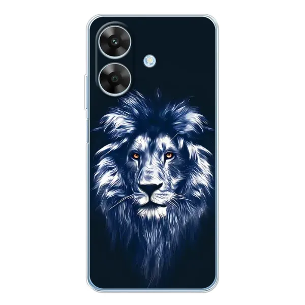 Чехол с рисунком «Лев - синий» для Realme Note 60x Чехол с рисунком «Лев - синий» для Realme Note 60x