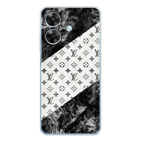 Чехол с рисунком «LV на белом» для Realme Note 60x