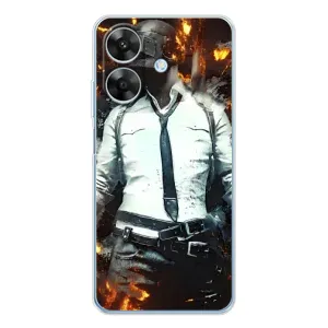 Чохол з картинкою "Герой Pubg" на Realme Note 60x (Man Пубг)