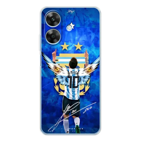 Чехол с рисунком «Месси Аргентина» для Realme Note 60x Чехол с рисунком «Месси Аргентина» для Realme Note 60x