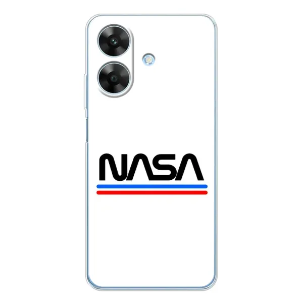 Чехол с рисунком «NASA на белом фоне» для Realme Note 60x