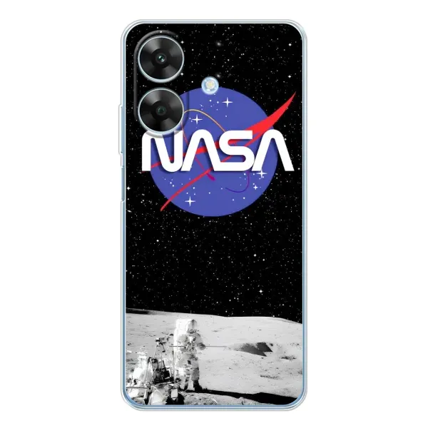 Чехол с рисунком «Nasa на луне» для Realme Note 60x