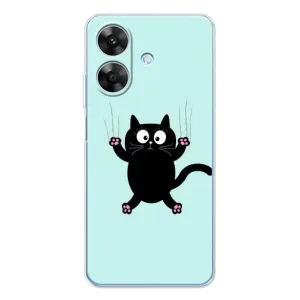 Силиконовый чехол с котиком для Realme Note 60x (Падающий кот)