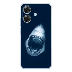 Силиконовый бампер с картинкой животных для Realme Note 60x (Пасть Акулы)