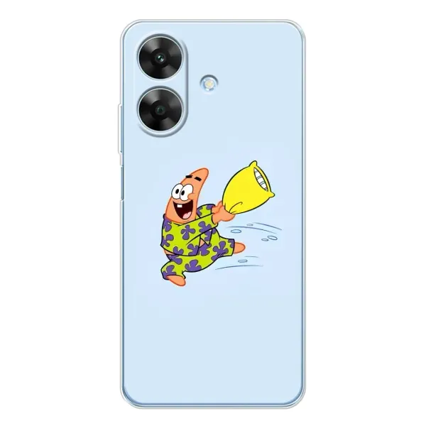Чехол с рисунком «Патрик с подушкой» для Realme Note 60x