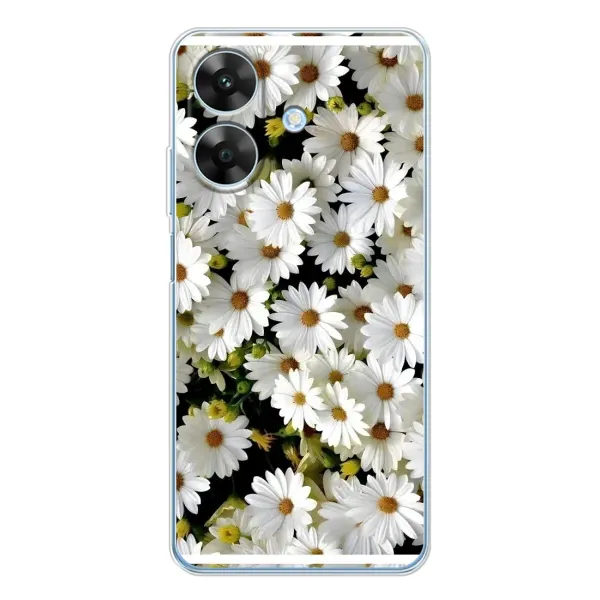 Чехол с рисунком «Рамка в ромашках» для Realme Note 60x