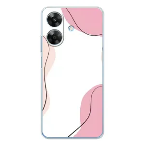 Чохол квітковий дизайн для Realme Note 60x (Рожевий фон)