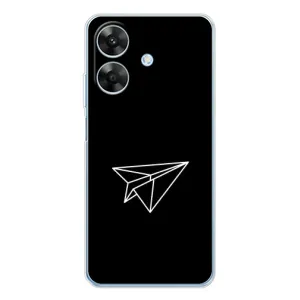 Чохол з картинками на чорному фоні для Realme Note 60x (Літак)