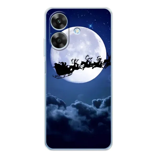 Чехол с рисунком «Санта - луна» для Realme Note 60x