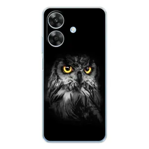 Чехлы с принтом СОВЫ для Realme Note 60x (Сова на чёрном)