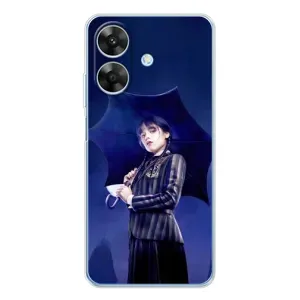 Чохол з картинкою Венсдей на Realme Note 60x (Венсдей з парасолькою)