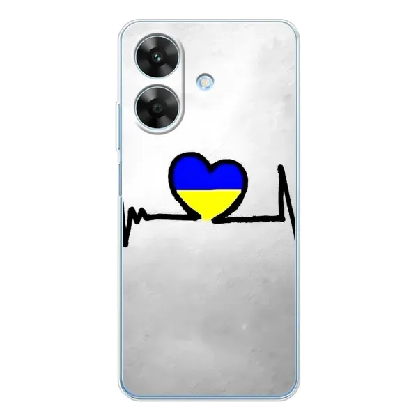 Чехол с рисунком «Украинская кардиограмма» для Realme Note 60x Чехол с рисунком «Украинская кардиограмма» для Realme Note 60x