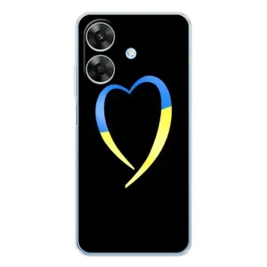 Силіконовий Чохол на Realme Note 60x (Я-Україна) (Українське серце)