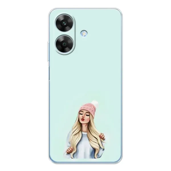 Чехол с рисунком «В шапке» для Realme Note 60x Чехол с рисунком «В шапке» для Realme Note 60x