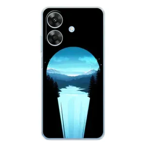 Летний Чехол на Realme Note 60x (Синий Водопад)