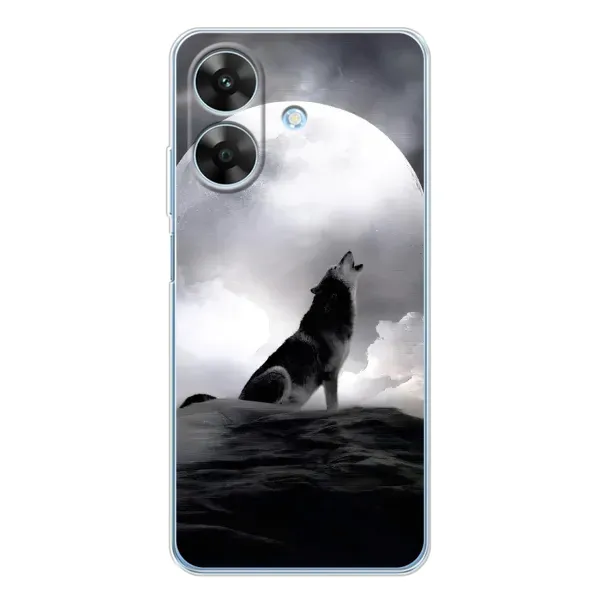 Чехол с рисунком «Волк и луна» для Realme Note 60x Чехол с рисунком «Волк и луна» для Realme Note 60x
