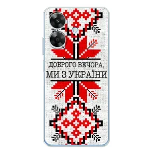 Силіконовый Чохол на Realme Note 60x (Вишиванка Доброго вечора)