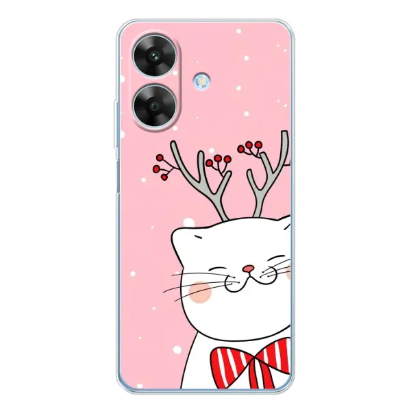 Чехол с рисунком «Зимний кот» для Realme Note 60x
