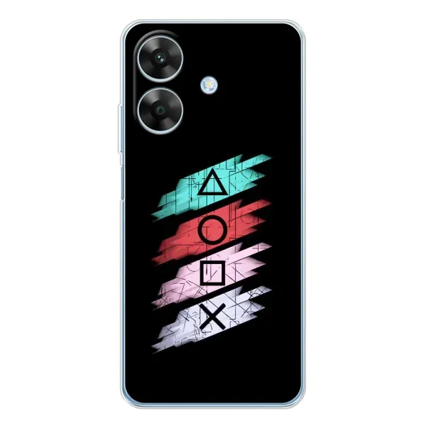 Чехол с рисунком «Значки Sony» для Realme Note 60x Чехол с рисунком «Значки Sony» для Realme Note 60x