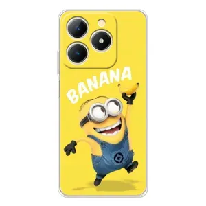 Мультяшный принт на Чехол для Реалми Ноты 70 (Banana)
