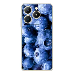 Чехол с изображением вкусной еды для RealMe Note 70 (Голубика)