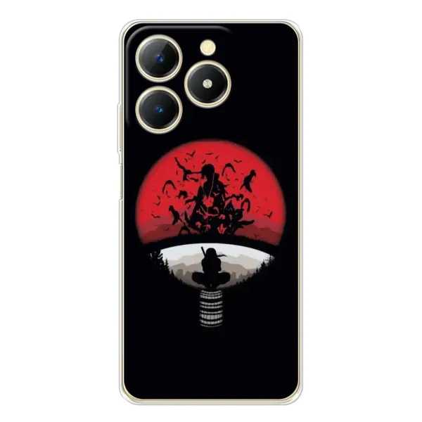 Чехол с рисунком «Итачи на черном» для Realme Note 70 Чехол с рисунком «Итачи на черном» для Realme Note 70