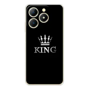 Чехол (Корона на чёрном фоне) для Реалми Ноты 70 (KING)