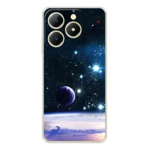 Чохол (ТПУ) з планетами на RealMe Note 70 (Космічний вид)