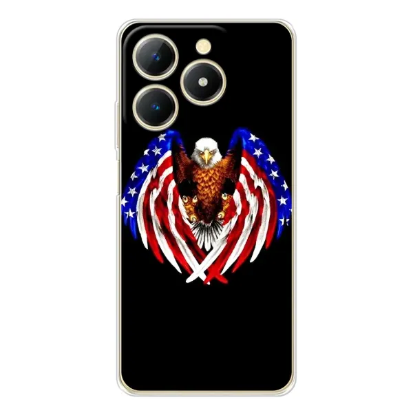 Чехол с рисунком «Крылья США» для Realme Note 70 Чехол с рисунком «Крылья США» для Realme Note 70
