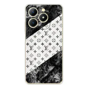 Чехол Стиль Louis Vuitton на RealMe Note 70 (LV на белом)