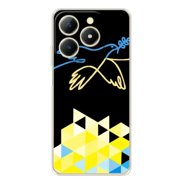 Чехол с рисунком «Мир для Украины» для Realme Note 70 Чехол с рисунком «Мир для Украины» для Realme Note 70