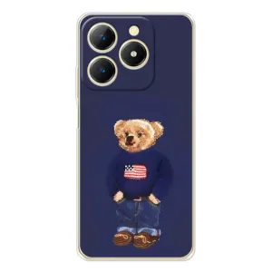 Чехол с рисунком «Мишка USA» для Realme Note 70